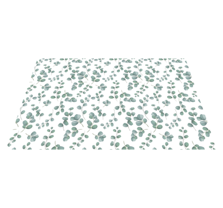 Eucalyptus leaf pattern placemats - TenStickers