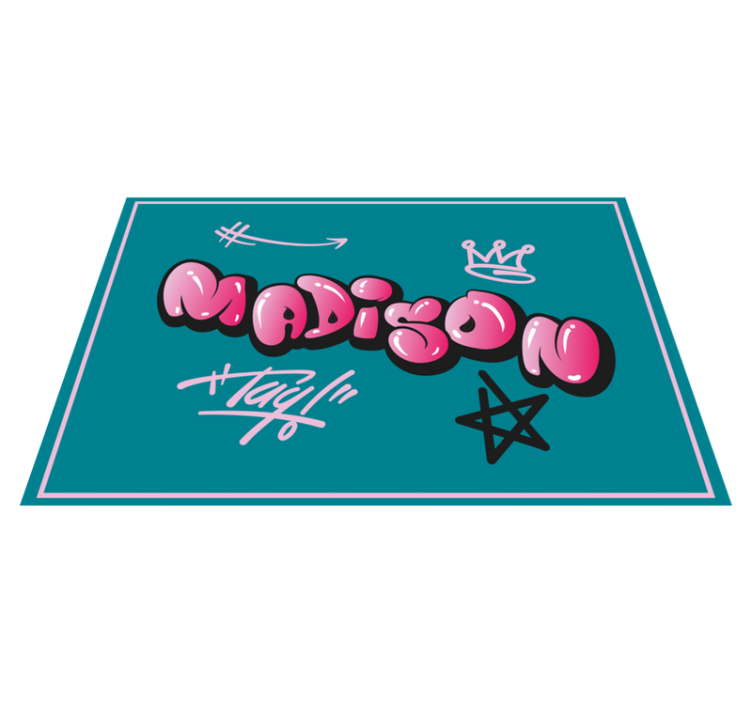 Original placemats personalized name design - TenStickers