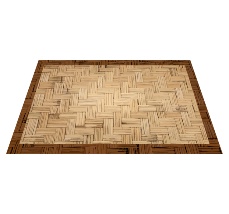 Wood  geometry pattern textured placemats - TenStickers