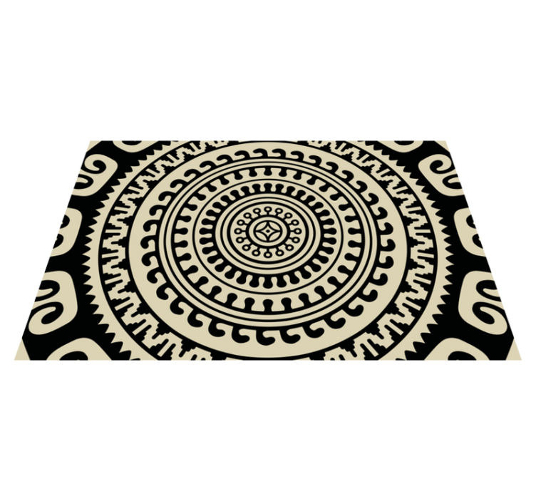 Placemat circular patterned shapes - TenStickers
