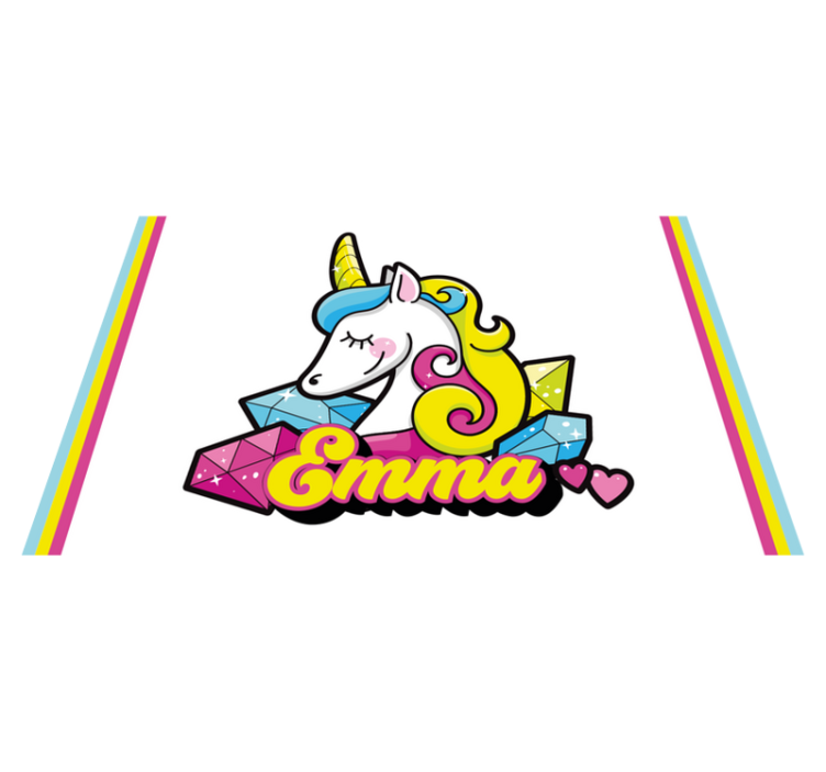 Children placemats unicorn gem design - TenStickers