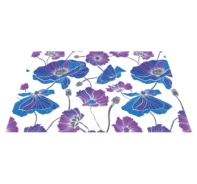 Placemat lively botanical design - TenStickers