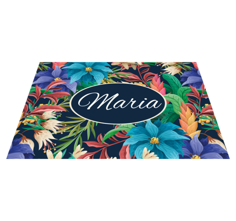 Colorful flowers Personalised placemats - TenStickers