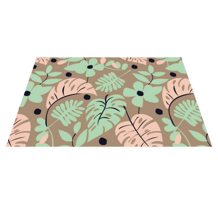 Modern placemats with botanical pattern design - TenStickers