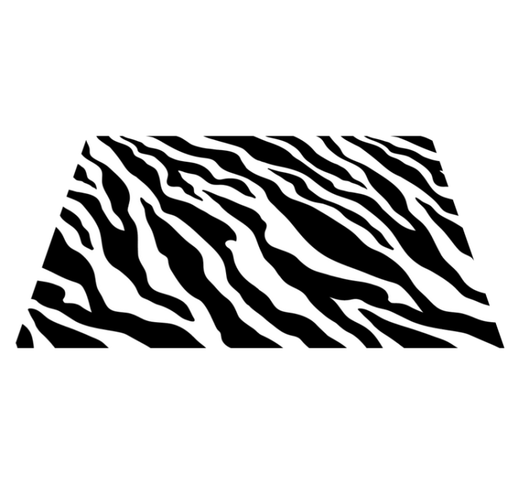 Black and white zebra pattern original placemat - TenStickers