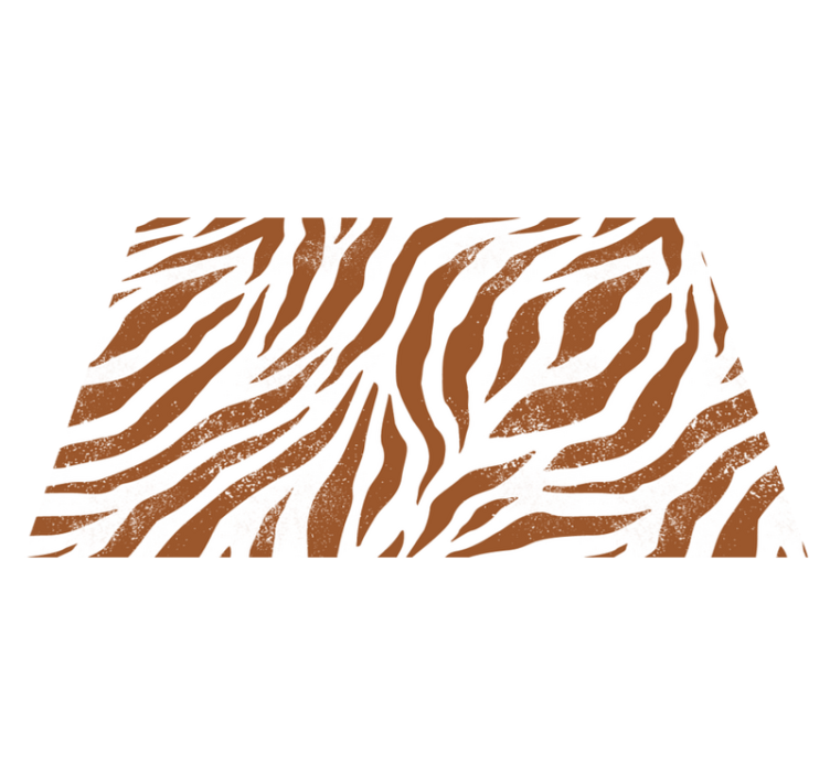 Brown zebra animal print original placemats - TenStickers