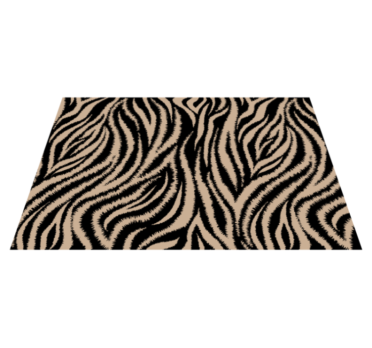 Zebra patterned surface placemats - TenStickers