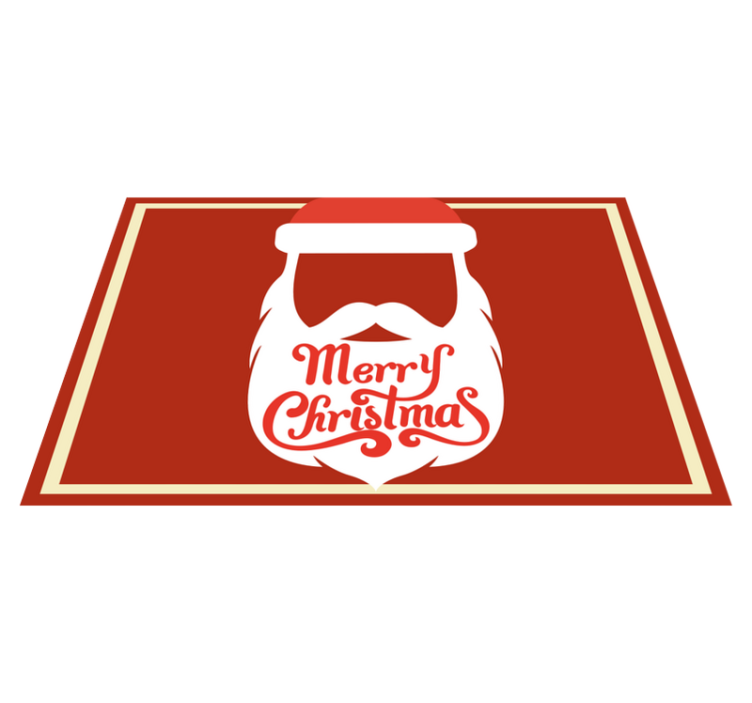 Christmas placemats santa beard design - TenStickers