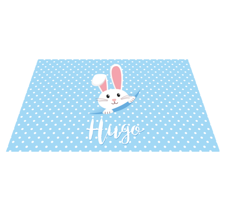 Children placemats cute bunny design - TenStickers