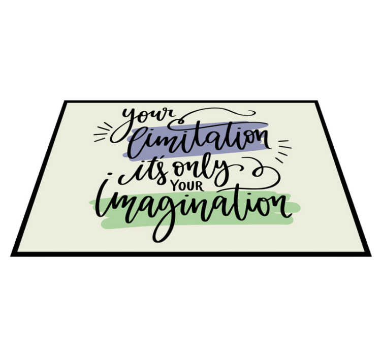 Placemats with quote inspirational phrase design - TenStickers