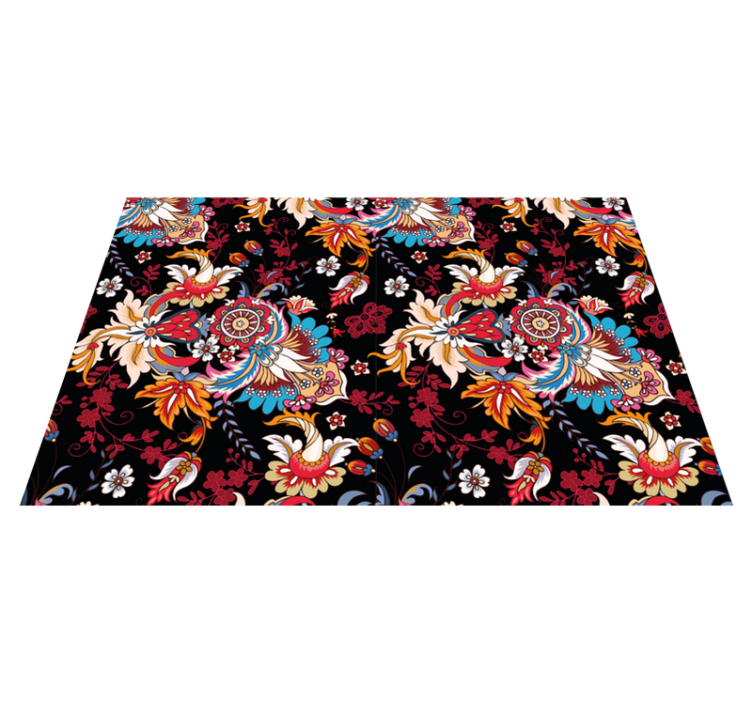 Original placemats floral emblem elegance - TenStickers