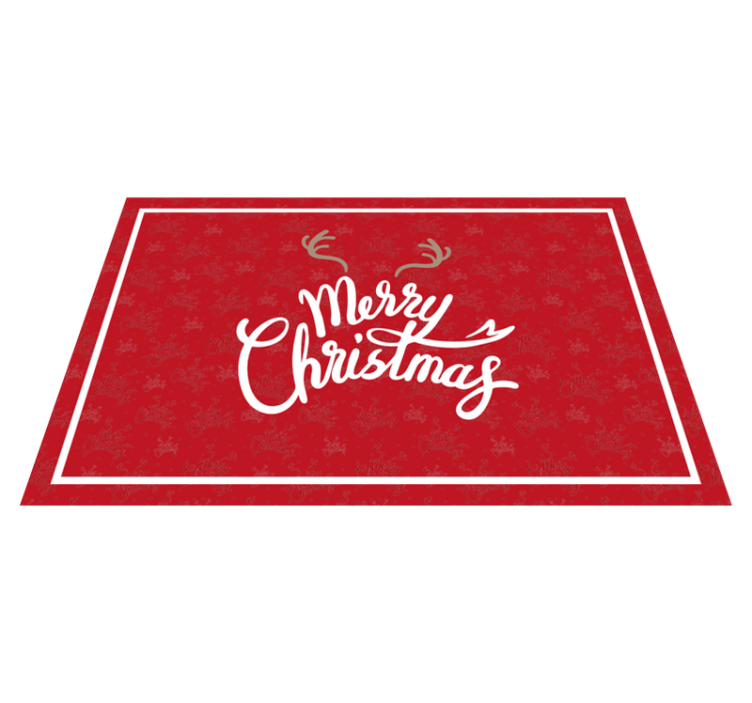 Merry christmas reindeer Christmas placemats - TenStickers