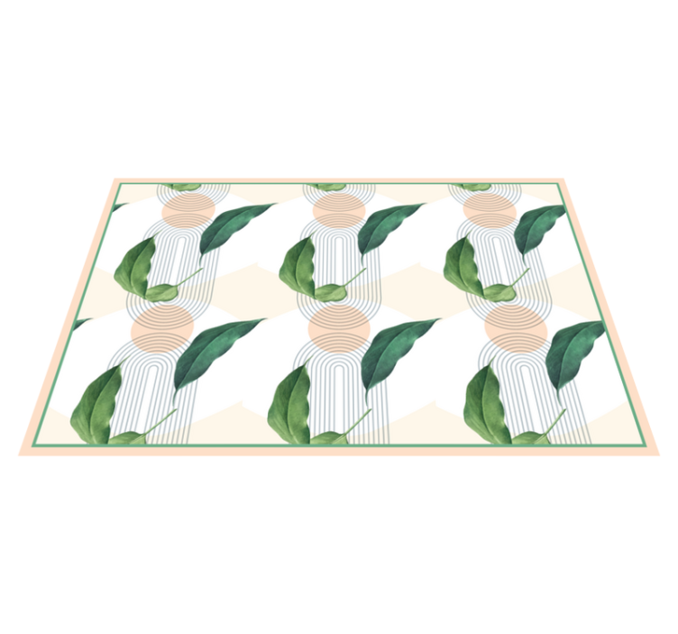 Modern placemats with abstract leaf designs - TenStickers