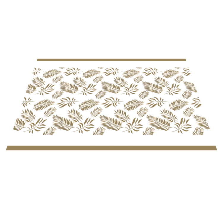 Elegant leaf inspiration placemats - TenStickers