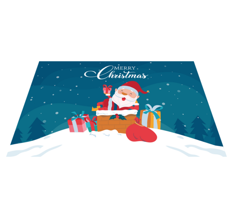 Christmas placemats for santa claus gifts - TenStickers