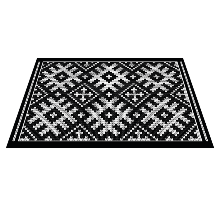 Traditional knitted pattern placemats - TenStickers