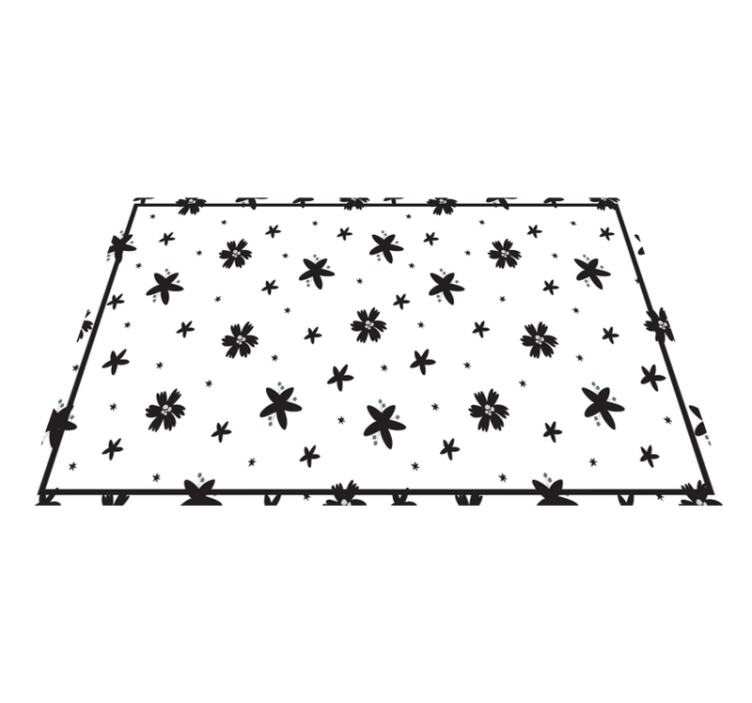 Floral decorated surface placemats - TenStickers