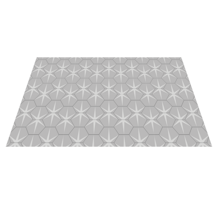 Placemat hexagonal star design - TenStickers