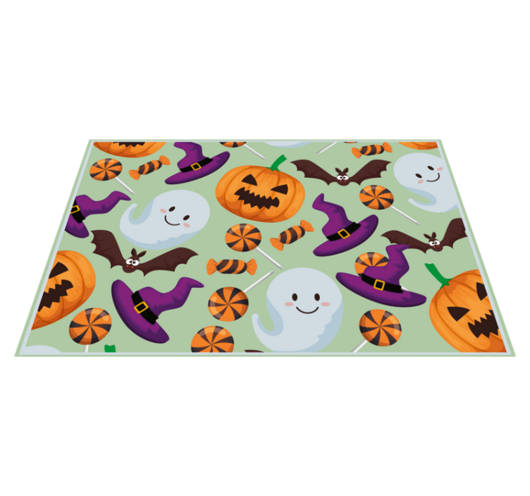 Halloween placemats with vibrant halloween designs - TenStickers