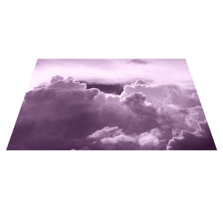 Placemats clouds in purple - TenStickers