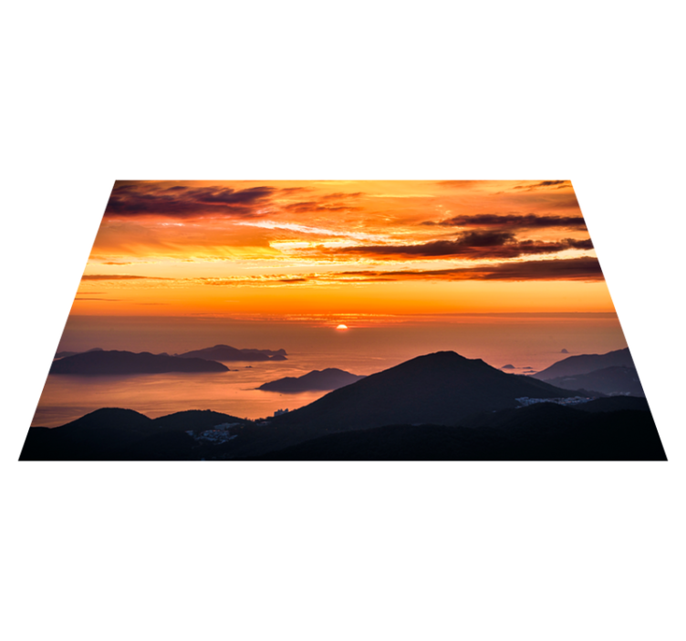 Swedish sunset aesthetic photography placemats - TenStickers