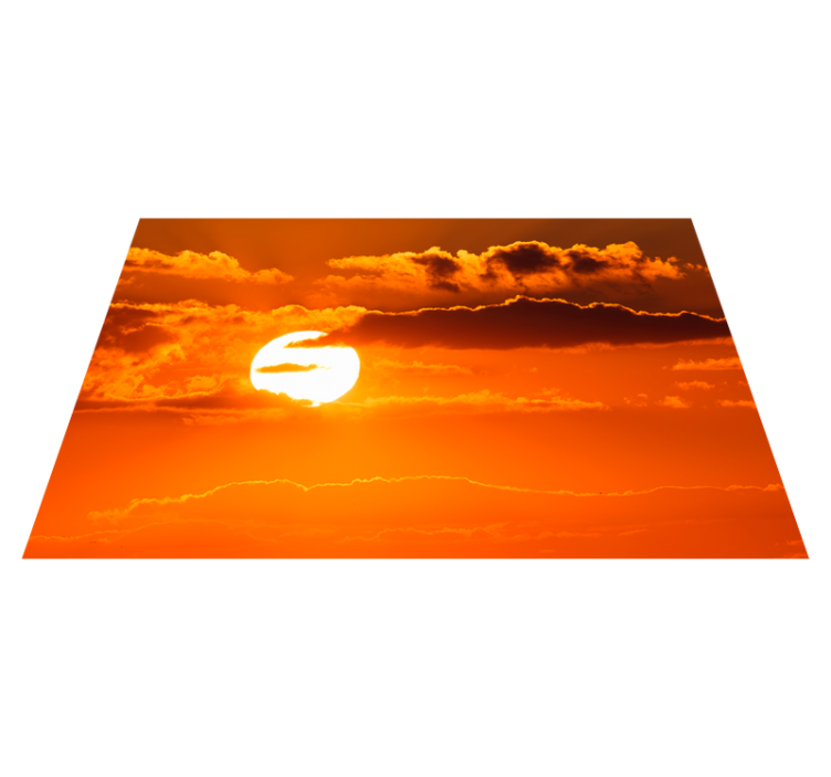 Modern placemats sunset sky scene - TenStickers