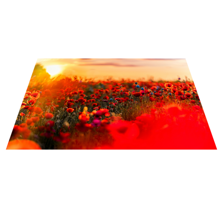 Poppy field serenity placemats - TenStickers