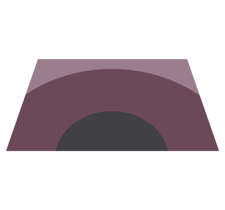 Dark geometric arches modern placemats - TenStickers