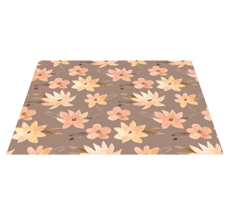 Original placemats with floral design background - TenStickers