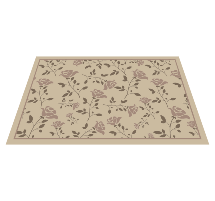 Floral botanical pattern placemats - TenStickers