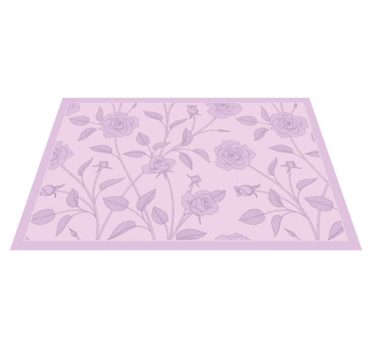 Placemat elegant rose design - TenStickers