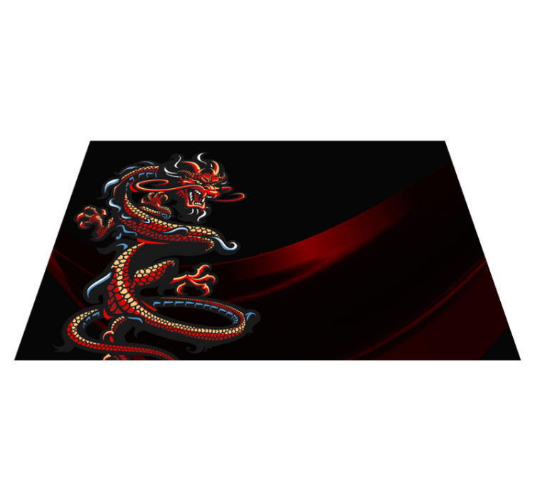 Original placemats dragon design artwork - TenStickers