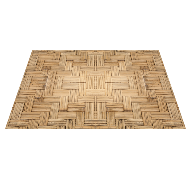 Woven wood effect textured placemats - TenStickers