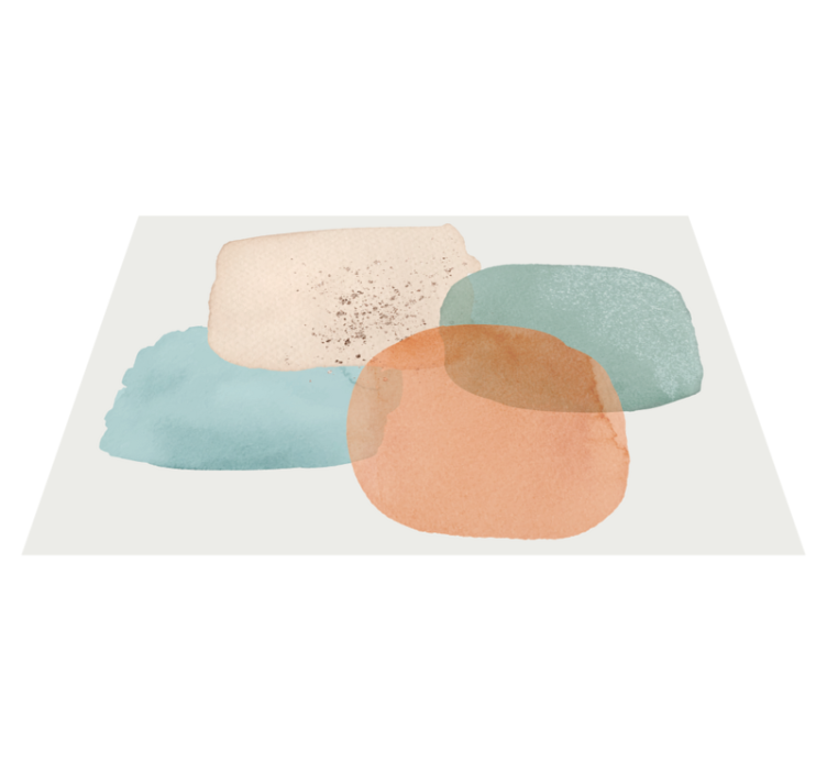 Muted color shapes placemats - TenStickers