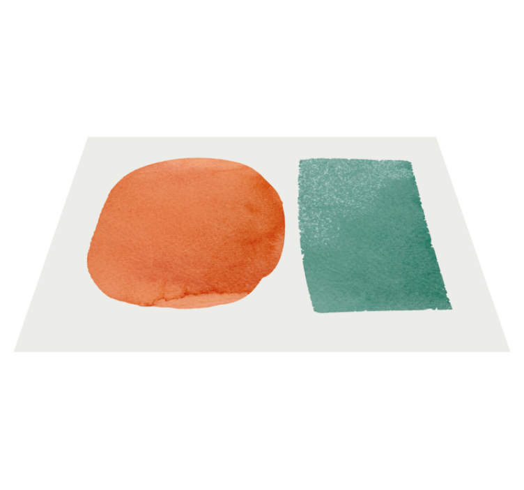 Abstract color blots placemats - TenStickers