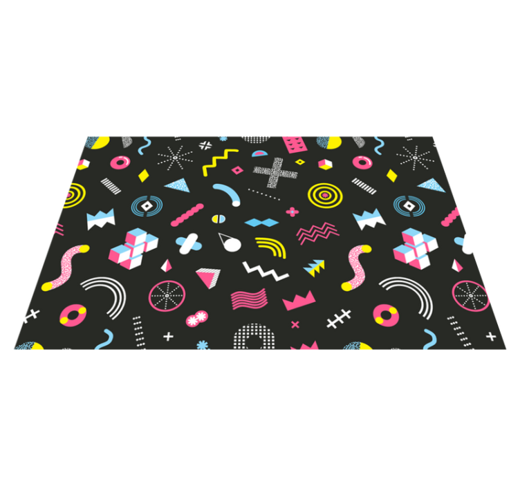 Original placemats with colorful geometric shapes - TenStickers