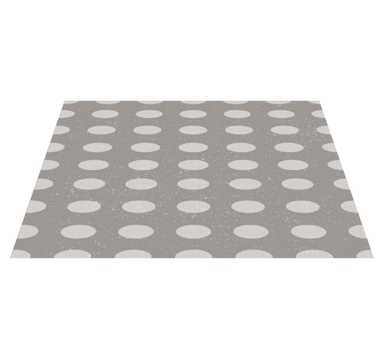 Geometric gray circle pattern Vinyl placemats - TenStickers