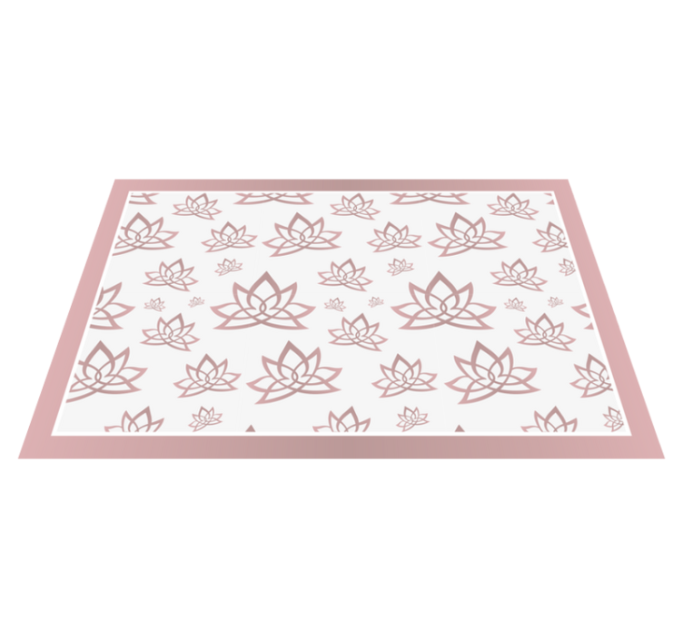 Placemat elegant lotus design - TenStickers