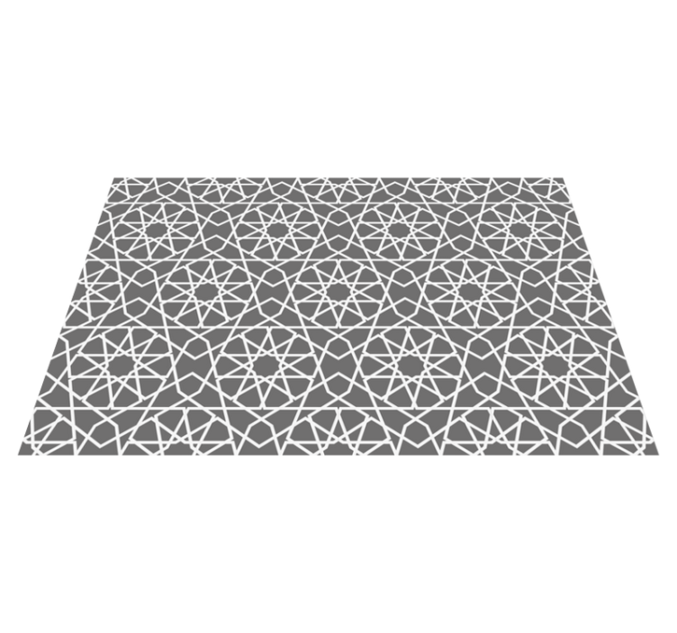 Gray Arabian style original vinyl placemats - TenStickers