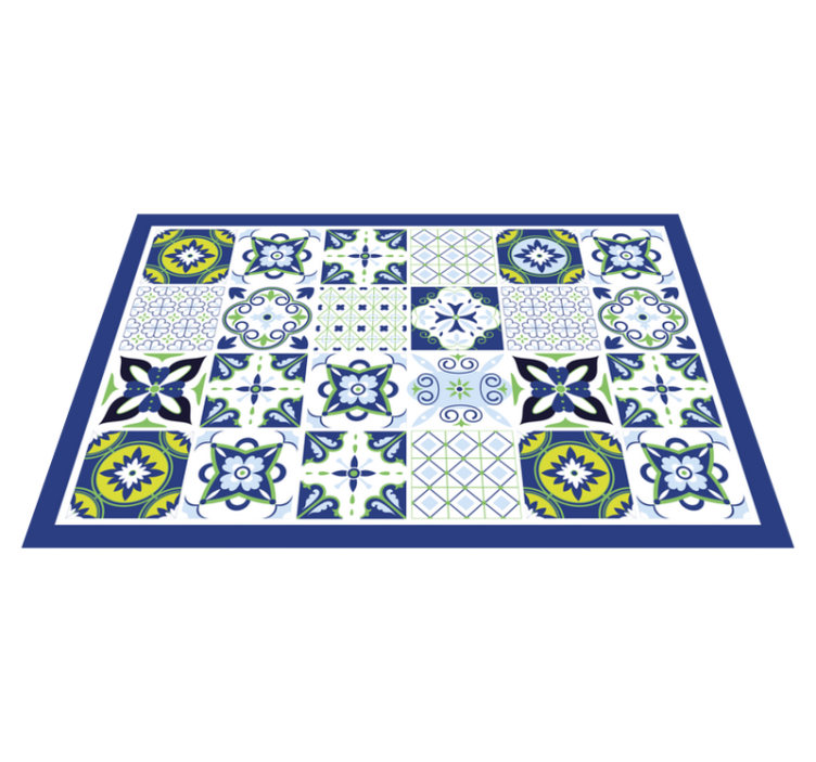 Lively geometric compositions placemats - TenStickers