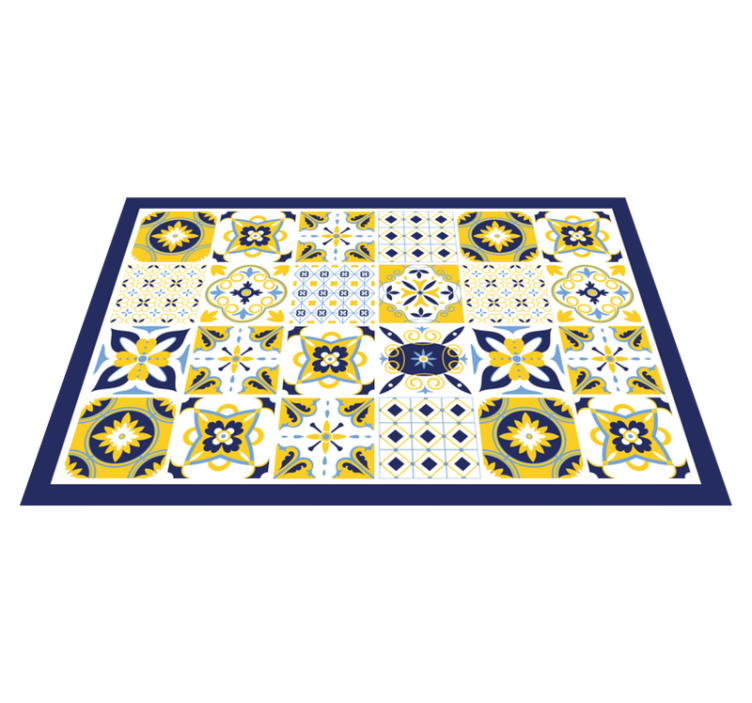 Placemat colorful tile patterns - TenStickers