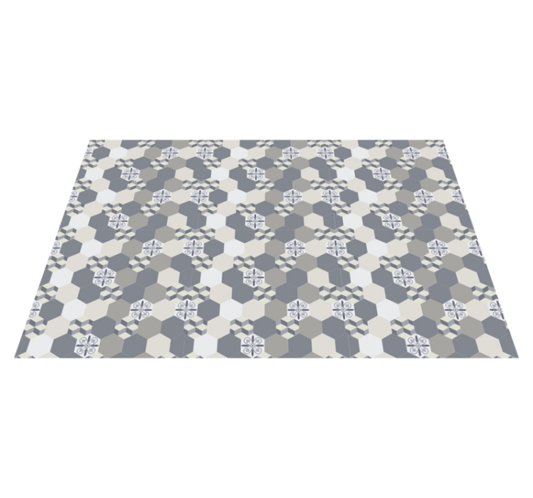 Placemat geometric hexagon pattern design - TenStickers