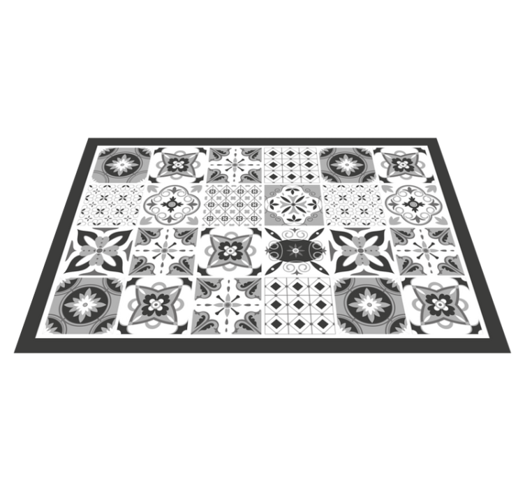 Placemat elegant patterned tile design - TenStickers