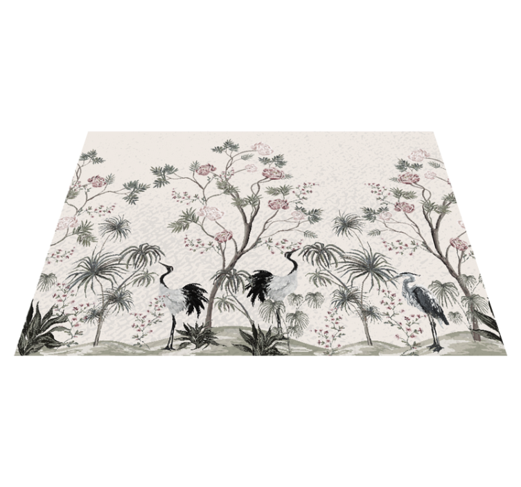 Vintage oriental nature original placemats - TenStickers