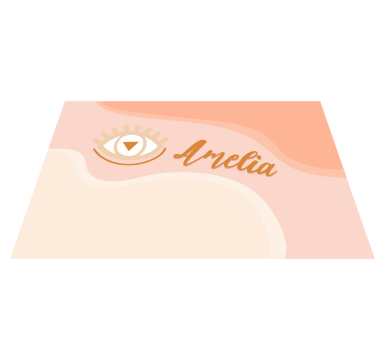 Personalised placemats with eye motif design - TenStickers