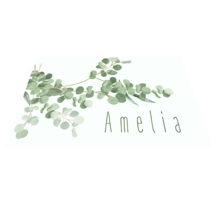 "Boho" leaves pattern original placemats - TenStickers