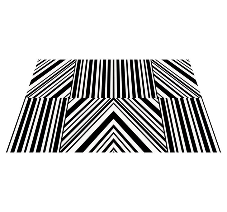 Cosmopolitan-style black zebra print placemats - TenStickers