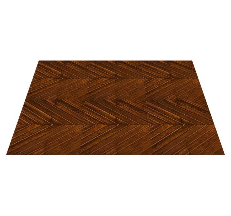 Cosmopolitan-style  wood zigzag effect placemats - TenStickers