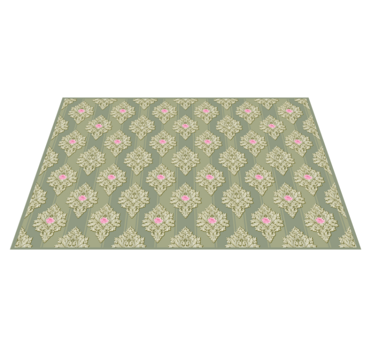 French green vintage pattern original placemats - TenStickers