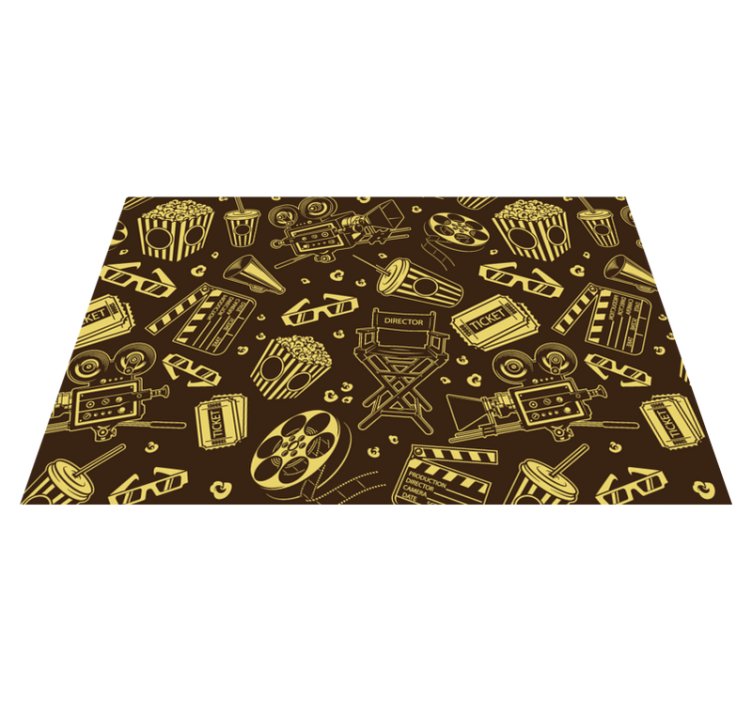 Cinema icon pattern placemats - TenStickers